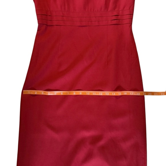 Steilmann Red Wool-Blend Midi Sheath Dress (US 6) - Picture 11 of 15